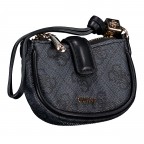 Schlüsseletui / Geldbörse Noelle II 4G-Logo Coal, Farbe: anthrazit, Marke: Guess, EAN: 7621806195689, Abmessungen in cm: 9.5x6.5x2, Bild 2 von 4