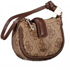 Schlüsseletui / Geldbörse Noelle II 4G-Logo Latte, Farbe: braun, Marke: Guess, EAN: 7621806195696, Abmessungen in cm: 9.5x6.5x2, Bild 2 von 4