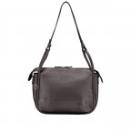 Beuteltasche Velours Dunkelbraun, Farbe: braun, Marke: Hausfelder Manufaktur, EAN: 4065646027145, Abmessungen in cm: 31x25.5x12.5, Bild 3 von 7