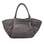 Handtasche Velours Dunkelgrau, Farbe: grau, Marke: Hausfelder Manufaktur, EAN: 4065646027169, Abmessungen in cm: 19x20x12, Bild 3 von 6