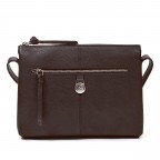 Umhängetasche Riva Lotta Dark Brown, Farbe: braun, Marke: Adax, EAN: 5705483268149, Abmessungen in cm: 24x18x6, Bild 3 von 4