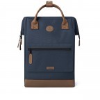 Rucksack Adventurer Large Chicago mit zwei auswechselbaren Vortaschen Navy, Farbe: blau/petrol, Marke: Cabaia, EAN: 3701328319443, Abmessungen in cm: 29x46x17, Bild 3 von 10