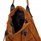 Shopper Velours Cognac, Farbe: cognac, Marke: Hausfelder Manufaktur, EAN: 4065646027220, Abmessungen in cm: 32x39x11, Bild 7 von 7