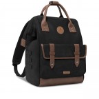 Rucksack Adventurer Medium Trogir mit zwei auswechselbaren Vortaschen Schwarz, Farbe: schwarz, Marke: Cabaia, EAN: 3667022017477, Abmessungen in cm: 27x41x16, Bild 4 von 12