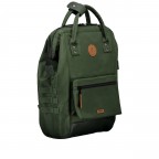 Rucksack Adventurer Medium Coromandel mit zwei auswechselbaren Vortaschen Dunkelgrün, Farbe: grün/oliv, Marke: Cabaia, EAN: 3667022017743, Abmessungen in cm: 27x41x16, Bild 4 von 10