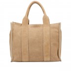 Handtasche Velours Sand, Farbe: beige, Marke: Hausfelder Manufaktur, EAN: 4065646027275, Abmessungen in cm: 32x24.5x15, Bild 3 von 8