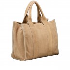 Handtasche Velours Sand, Farbe: beige, Marke: Hausfelder Manufaktur, EAN: 4065646027275, Abmessungen in cm: 32x24.5x15, Bild 2 von 8