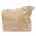 Beuteltasche Velours Sand, Farbe: beige, Marke: Hausfelder Manufaktur, EAN: 4065646027305, Abmessungen in cm: 32.5x32x17, Bild 3 von 5