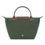 Handtasche Le Pliage S Englischgrün, Farbe: grün/oliv, Marke: Longchamp, EAN: 3597922786831, Abmessungen in cm: 23x22x14, Bild 3 von 7