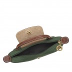 Kosmetiktasche Le Pliage Pochette Englischgrün, Farbe: grün/oliv, Marke: Longchamp, EAN: 3597922787456, Abmessungen in cm: 17x10x5.5, Bild 5 von 6
