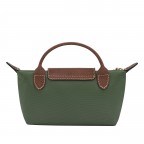 Kosmetiktasche Le Pliage Pochette Englischgrün, Farbe: grün/oliv, Marke: Longchamp, EAN: 3597922787456, Abmessungen in cm: 17x10x5.5, Bild 3 von 6