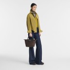 Handtasche Le Pliage Green Handtasche S Mokka, Farbe: braun, Marke: Longchamp, EAN: 3597922788811, Abmessungen in cm: 23x22x14, Bild 4 von 7