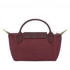 Kosmetiktasche Le Pliage Green Pochette Granatapfel, Farbe: rot/weinrot, Marke: Longchamp, EAN: 3597922787500, Abmessungen in cm: 17x10x5.5, Bild 3 von 6