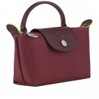 Kosmetiktasche Le Pliage Green Pochette Granatapfel, Farbe: rot/weinrot, Marke: Longchamp, EAN: 3597922787500, Abmessungen in cm: 17x10x5.5, Bild 2 von 6