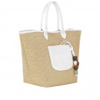 Korbtasche Le Panier Pliage Céramique Weiß, Farbe: weiß, Marke: Longchamp, EAN: 3597922793211, Abmessungen in cm: 28x35x20, Bild 2 von 6