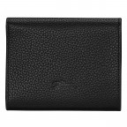 Geldbörse Le Foulonné 021-30049 Black, Farbe: schwarz, Marke: Longchamp, EAN: 3597922795284, Abmessungen in cm: 11x8.5x1.5, Bild 2 von 3