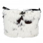 Beuteltasche Roseau M Shetland Schwarz Weiß, Farbe: weiß, Marke: Longchamp, EAN: 3597922835355, Abmessungen in cm: 26x30x13, Bild 1 von 5