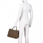 Handtasche Leo Hellbraun, Farbe: braun, Marke: Hausfelder Manufaktur, EAN: 4065646027329, Abmessungen in cm: 29x22.5x12.5, Bild 4 von 7