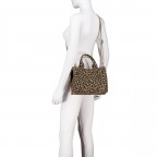 Handtasche Leo Hellbraun, Farbe: braun, Marke: Hausfelder Manufaktur, EAN: 4065646027336, Abmessungen in cm: 25.5x19x11, Bild 6 von 7