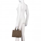 Handtasche Leo Hellbraun, Farbe: braun, Marke: Hausfelder Manufaktur, EAN: 4065646027336, Abmessungen in cm: 25.5x19x11, Bild 4 von 7