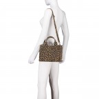 Handtasche Leo Hellbraun, Farbe: braun, Marke: Hausfelder Manufaktur, EAN: 4065646027336, Abmessungen in cm: 25.5x19x11, Bild 5 von 7