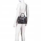 Handtasche Snake Anthra, Farbe: anthrazit, Marke: Hausfelder Manufaktur, EAN: 4065646027343, Abmessungen in cm: 25.5x19x11, Bild 6 von 7