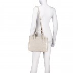 Handtasche Elefante Ecru, Farbe: beige, Marke: Hausfelder Manufaktur, EAN: 4065646027398, Abmessungen in cm: 30x22.5x12.5, Bild 5 von 7