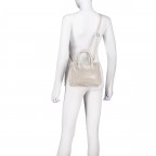 Handtasche Elefante Ecru, Farbe: beige, Marke: Hausfelder Manufaktur, EAN: 4065646027404, Abmessungen in cm: 23x17.5x10, Bild 6 von 7