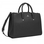 Handtasche Ivy L Black Silver, Farbe: schwarz, Marke: AIGNER, EAN: 4055539613746, Abmessungen in cm: 35x36x14, Bild 2 von 6