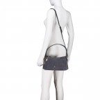Umhängetasche Delia Suede S Night Grey, Farbe: grau, Marke: AIGNER, EAN: 4055539650888, Abmessungen in cm: 27x16x9, Bild 6 von 8