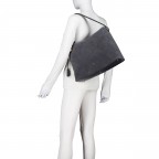 Beuteltasche Delia Suede L Night Grey, Farbe: grau, Marke: AIGNER, EAN: 4055539650949, Abmessungen in cm: 38x29x12, Bild 3 von 4
