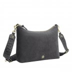 Umhängetasche Zita Suede S Night Grey, Farbe: grau, Marke: AIGNER, EAN: 4055539658006, Abmessungen in cm: 27x22x9, Bild 2 von 6