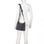 Umhängetasche Zita Suede S Night Grey, Farbe: grau, Marke: AIGNER, EAN: 4055539658006, Abmessungen in cm: 27x22x9, Bild 4 von 6