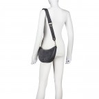 Umhängetasche Zita Suede S Night Grey, Farbe: grau, Marke: AIGNER, EAN: 4055539658068, Abmessungen in cm: 30x19x6.5, Bild 4 von 6