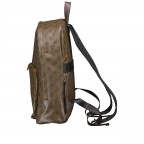 Rucksack Milano 4G-Logo mit Laptopfach 15 Zoll Coffee, Farbe: grün/oliv, Marke: Guess, EAN: 7621235331696, Abmessungen in cm: 30x42x12, Bild 3 von 6