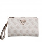 Geldbörse / Handytasche Laurel II 4G-Logo mit Griffschlaufe Dark Taupe, Farbe: taupe/khaki, Marke: Guess, EAN: 0190231996873, Abmessungen in cm: 18.5x11x2.5, Bild 1 von 5