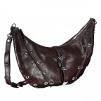 Beuteltasche Rivet Enya Glossy Aubergine, Farbe: rot/weinrot, Marke: Les Visionnaires, EAN: 4262499033716, Abmessungen in cm: 50x34x6, Bild 2 von 6
