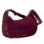 Beuteltasche Lifetime Sister Suede M Berry, Farbe: rot/weinrot, Marke: Hey Marly, EAN: 4262484652571, Abmessungen in cm: 35.5x27x11.2, Bild 2 von 9