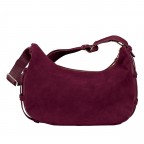 Beuteltasche Lifetime Sister Suede M Berry, Farbe: rot/weinrot, Marke: Hey Marly, EAN: 4262484652571, Abmessungen in cm: 35.5x27x11.2, Bild 3 von 9