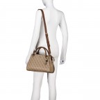 Handtasche Noelle II 4G-Logo Latte Brown, Farbe: braun, Marke: Guess, EAN: 0190231964179, Abmessungen in cm: 32x21x12, Bild 5 von 7