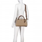 Handtasche Noelle II 4G-Logo Latte Brown, Farbe: braun, Marke: Guess, EAN: 0190231964179, Abmessungen in cm: 32x21x12, Bild 6 von 7