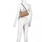 Umhängetasche Noelle II Mini Latte Brown, Farbe: braun, Marke: Guess, EAN: 0198659000820, Abmessungen in cm: 28.5x15x7, Bild 5 von 8