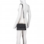 Umhängetasche Cresidia II 4G-Logo Peony Black, Farbe: schwarz, Marke: Guess, EAN: 0190231993940, Abmessungen in cm: 24x17x8.5, Bild 5 von 7