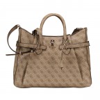 Handtasche Yesba 4G-Logo Latte, Farbe: braun, Marke: Guess, EAN: 0198659028015, Abmessungen in cm: 38x29.5x12, Bild 1 von 7