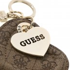 Schlüsselanhänger Yesba 4G-Logo Latte, Farbe: braun, Marke: Guess, EAN: 7621235384104, Abmessungen in cm: 8.5x13.8x0.5, Bild 3 von 3