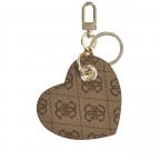 Schlüsselanhänger Yesba 4G-Logo Latte, Farbe: braun, Marke: Guess, EAN: 7621235384104, Abmessungen in cm: 8.5x13.8x0.5, Bild 2 von 3