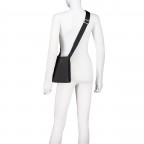 Umhängetasche Torino Flat Crossbody Black, Farbe: schwarz, Marke: Guess, EAN: 7621235332242, Abmessungen in cm: 19x21x3.5, Bild 5 von 6