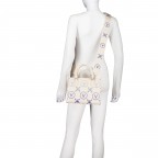 Handtasche Samba Print Relove Recycle Ecru Bluette, Farbe: blau/petrol, Marke: Valentino Bags, EAN: 8051941001818, Abmessungen in cm: 25x19.5x12.5, Bild 6 von 7