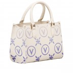 Handtasche Samba Print Relove Recycle Ecru Bluette, Farbe: blau/petrol, Marke: Valentino Bags, EAN: 8051941001818, Abmessungen in cm: 25x19.5x12.5, Bild 2 von 7