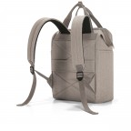 Rucksack Allrounder R HELLBRAUN/Herringbone Mokka, Farbe: braun, Marke: Reisenthel, EAN: 4012013744259, Abmessungen in cm: 31x39x17, Bild 2 von 4